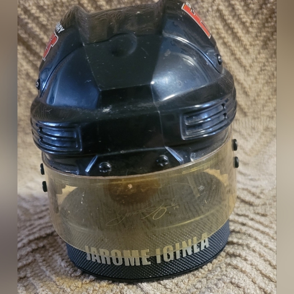 2009 McDonald's mini NHL Calgary Flames helmet featuring Jarome Iginla